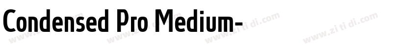 Condensed Pro Medium字体转换
